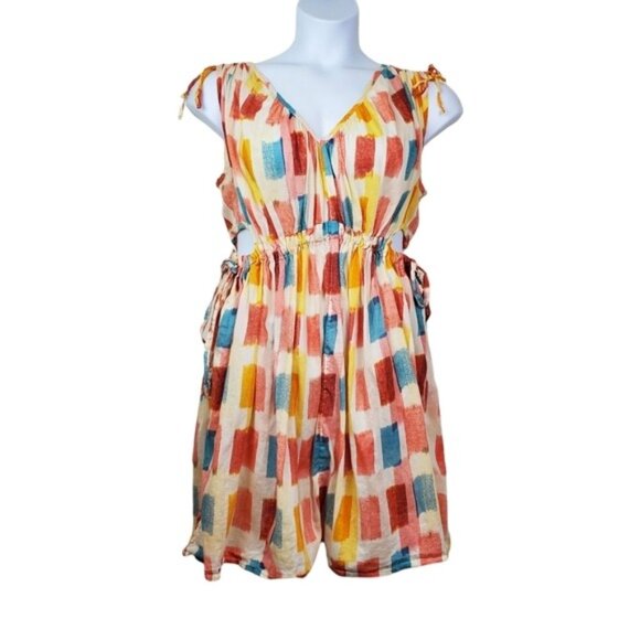 Anthropologie Dresses & Skirts - Anthropologie Womens Lilka Womens Painters Palette Side Cutout Dress Size M